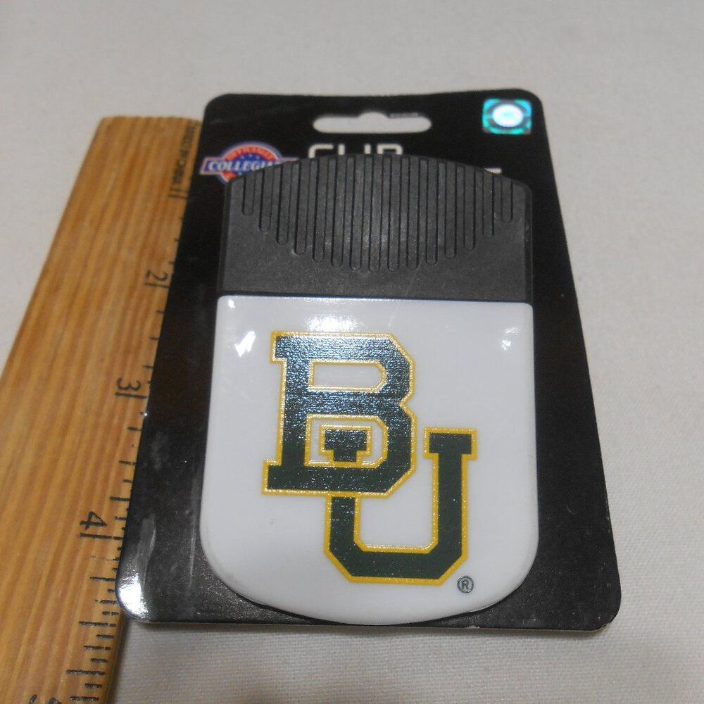 NEW BU BAYLOR UNIVERSITY COLLEGIATE OFFICIALLY LICENSED STRONG MAGNETIC CLIP 🏈